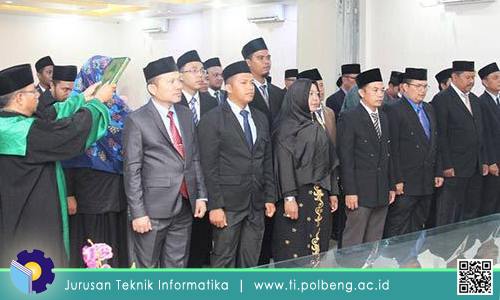 Direktur Lantik 33 Pejabat di Lingkungan Kerja Polbeng